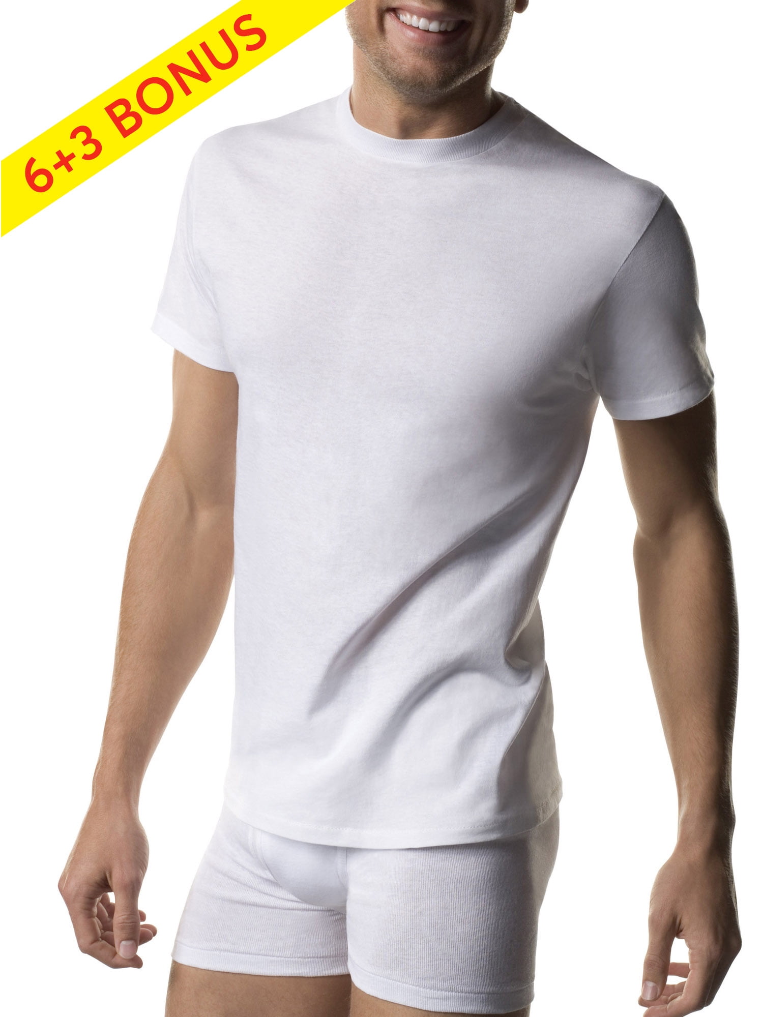 Hanes Men's Tagless ComfortSoft White Crewneck T-Shirts