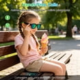 thumbnail image 5 of Smart Bluetooth Sunglasses for Kids, Polarized UV Protection, Open Ear Audio, Hands-Free Calls (Pink), 5 of 7