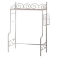 thumbnail image 3 of Derby Over The Toilet Bathroom Spacesaver Rack, White Metal & Marble Wood, 3 of 7