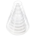 thumbnail image 4 of Soporte redondo de 10 niveles para torre de macarón de plástico, soporte de exhibición de macarón transparente, soporte para tartas y postres para boda, cumpleaños, baby shower decoración de fiesta, 4 of 7
