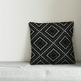 thumbnail image 2 of Creative Products Black and White Dotted Diamond 16x16 Spun Poly Pillow, 2 of 2