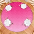 thumbnail image 2 of Pink Gradient Leopard Print Round Fitted Tablecloth with Elastic Edge,Dining Table Cover Waterproof,Outdoor Round Tablecloth for Camping,Dining,Indoor and Outdoor, 2 of 7