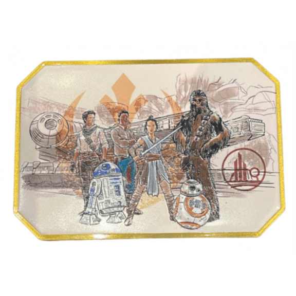 Disney Parks Star Wars Galaxy Edge Metal Magnet CHEWIE POE REY R2D2 New W Tag