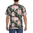 thumbnail image 2 of Rocae Rose Flowers for Men's Moisture-Wicking Crew Tee - T-Shirt for Sports, Outdoor Activities, and Casual Wear, 2 of 9