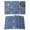 Navy Blue, variant on Flower Bird Placemats Set of 4, Vintage Blue Garden Country Wildflower Placemats for Dining Table, Place Mats for Kitchen Tabletop, Waterproof Wipeable Dining Table Mats Set