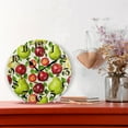 thumbnail image 2 of Wall Clock 10 Inch Silent Non-Ticking 8 Apples and Pears Battery Operated Rustic Retro for Living Room Home Kitchen Bathroom, 2 of 7