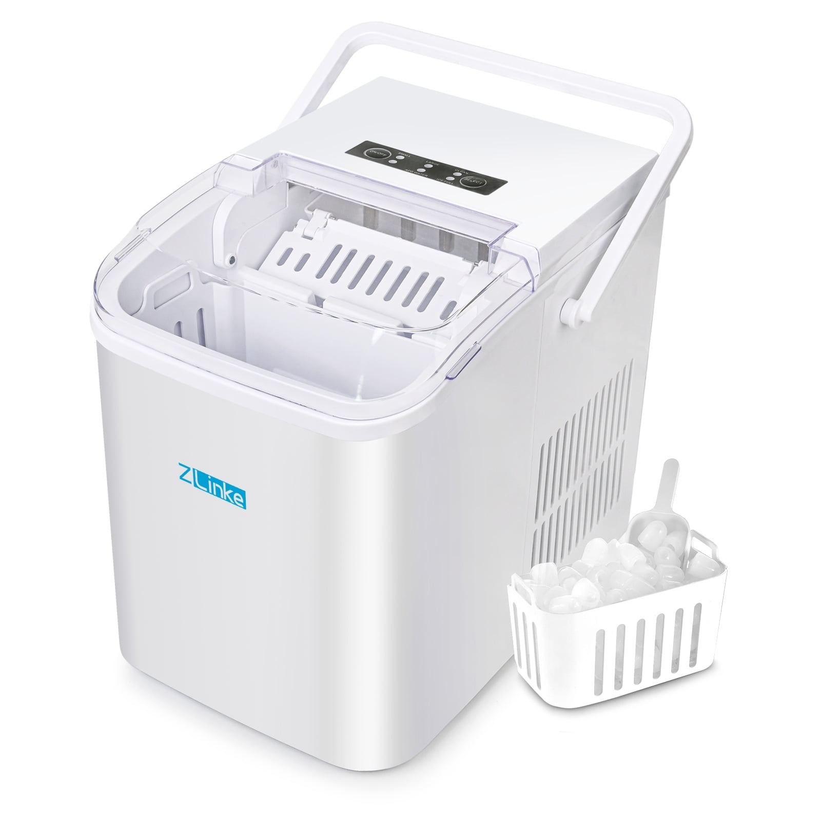 ZLinke Ice Maker Countertop, Selfcleaning Ice Maker with Ice Scoop