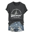 thumbnail image 1 of T-Shirt à Manches Courtes pour Femmes Liquidation T-Shirt Mélangé pour Femmes T-Shirt à Col Rond pour Femmes the Wilches Brewery Stop in for A Spell Imprimé Massachusetts, 1 of 4