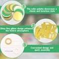 thumbnail image 3 of ZYNERY 70th Birthday Decorations,38Pcs Happy Birthday Balloon Banner Party Supplies，with Gold Triangular and Circular Sequin Banner Cake Plugin., 3 of 7