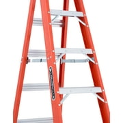 Louisville Ladder 6-Foot Fiberglass Step Ladder, 375-Pound Load Capacity, Type IAA, FS1406HD