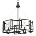 thumbnail image 4 of Golden Lighting 6068-5 BCB Marco 5-Light Chandelier in Brushed Champagne Bronze with Clear Glass, 4 of 7