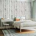 thumbnail image 2 of Peel and Stick Wallpaper Contact Paper Birch Tree Trunk Neutral Gray Beige Woodland Self Adhesive and Removable 24in x 118in, 2 of 8