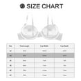 thumbnail image 2 of Raindrops Women's Disposable Bra Clear Strap See Through Underwear Size 34, 2 of 8