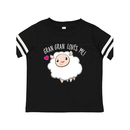 

Inktastic Gran Gran Loves Me- cute sheep Gift Toddler Boy or Toddler Girl T-Shirt