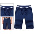 thumbnail image 3 of Pantalones cortos de verano para hombre Pantalones cortos de entrenamiento Azul oscuro XXL jinwen Pantalones de playa, 3 of 8