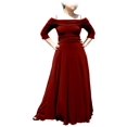 thumbnail image 4 of Evanese Women's Plus Size Formal Long Evening Dress 3/4 Sleeves and Side Flare, 4 of 4