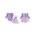 thumbnail image 3 of Elippeo Baby Girls Halloween Skirt Sets Flying Sleeve Romper Ghost/Pumpkin Embroidery Suspender Skirt Sets 3 6 12 18 Months, 3 of 10