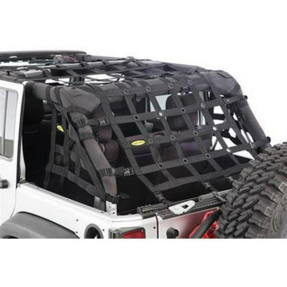 KarParts360 For Jeep Wrangler (TJ) 1990 91 92 93 94 1995 CRES2 Heavy Duty Cargo Restraint System | Black | 2 Inch Webbing