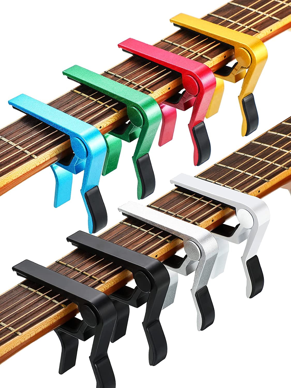 Manwang 2 Pieces Guitar Capo Guitar Accessories Capo Aluminum Metal