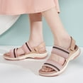 thumbnail image 6 of Leozcaa Wedge Sandals for Women 2025 Comfortable Dressy Summer Platform Ankle Strap for Beach Vacation, 6 of 9