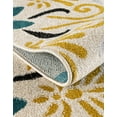 thumbnail image 6 of Unique Loom Outdoor Modern Collection Area Rug - Circles (5' x 8' Rectangle Cream/Black), 6 of 10