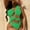 Green, variant on QUNYINEY Women's One-Piece Swimsuits Spaghetti Straps Solid Bathing Suit One Shoulder High Waisted Swimwear