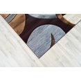 thumbnail image 2 of PREMIUM 3D Effect Hand Carved Thick Modern Contemporary Abstract Area Rug Design 1062 Espresso 9'2''x12'5'', 2 of 10