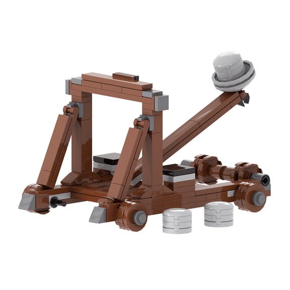 MOOXI Medieval Knights Catapult Building Set,Classic Creative Building Blocks Children Kit,Gifts for Kids(122pcs)