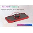 thumbnail image 6 of is Specially Designed for iPhone 7/8/Se 2020 Anti-Scratches,Anti-Fingerprint, Built-in 360° Rotating Ring Bracket Solid and Durable Magnetic car Phone case, Suitable for 4.7inches Women-Red, 6 of 11