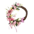 thumbnail image 4 of Adorno colgante de Pascua, corona para puerta delantera, suministros para fiesta de Pascua, señal de bienvenida, huevo colorido para granja, accesorio, 4 of 9