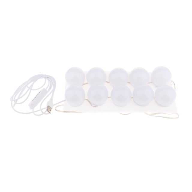 Maytalsory Vanity Style LED Mirror Lights Bulbs Cosmetic Kit Lamp 10 Bulbs 1Set