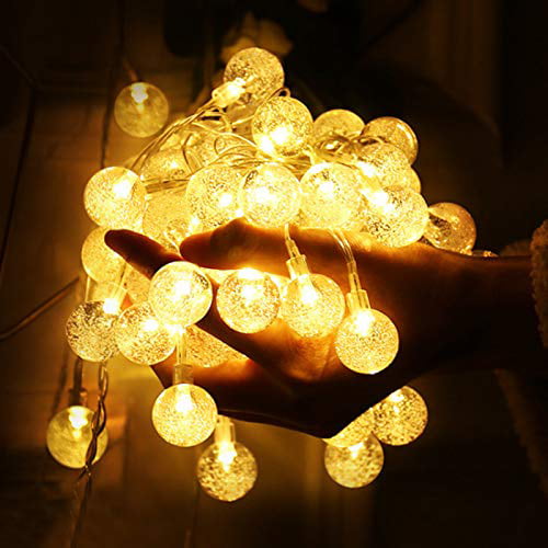 80LED Globe String Lights Battery Powered Fairy Remote Waterproof Outdoor Garden 
