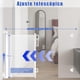 thumbnail image 2 of Puerta de seguridad retráctil 500 x 86 cm para perros y mascotas para escaleras cocina pasillo interior exterior blanco, 2 of 8