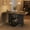 Gray, variant on Space Saving Folding Dining Table with 2 Tier Storage-Extendable Drop Leaf Farmhouse Kitchen Dining Room Tables Set for 4