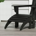 thumbnail image 2 of Costaelm Paradise Outdoor Folding Adirondack Ottoman, Black, 2 of 9