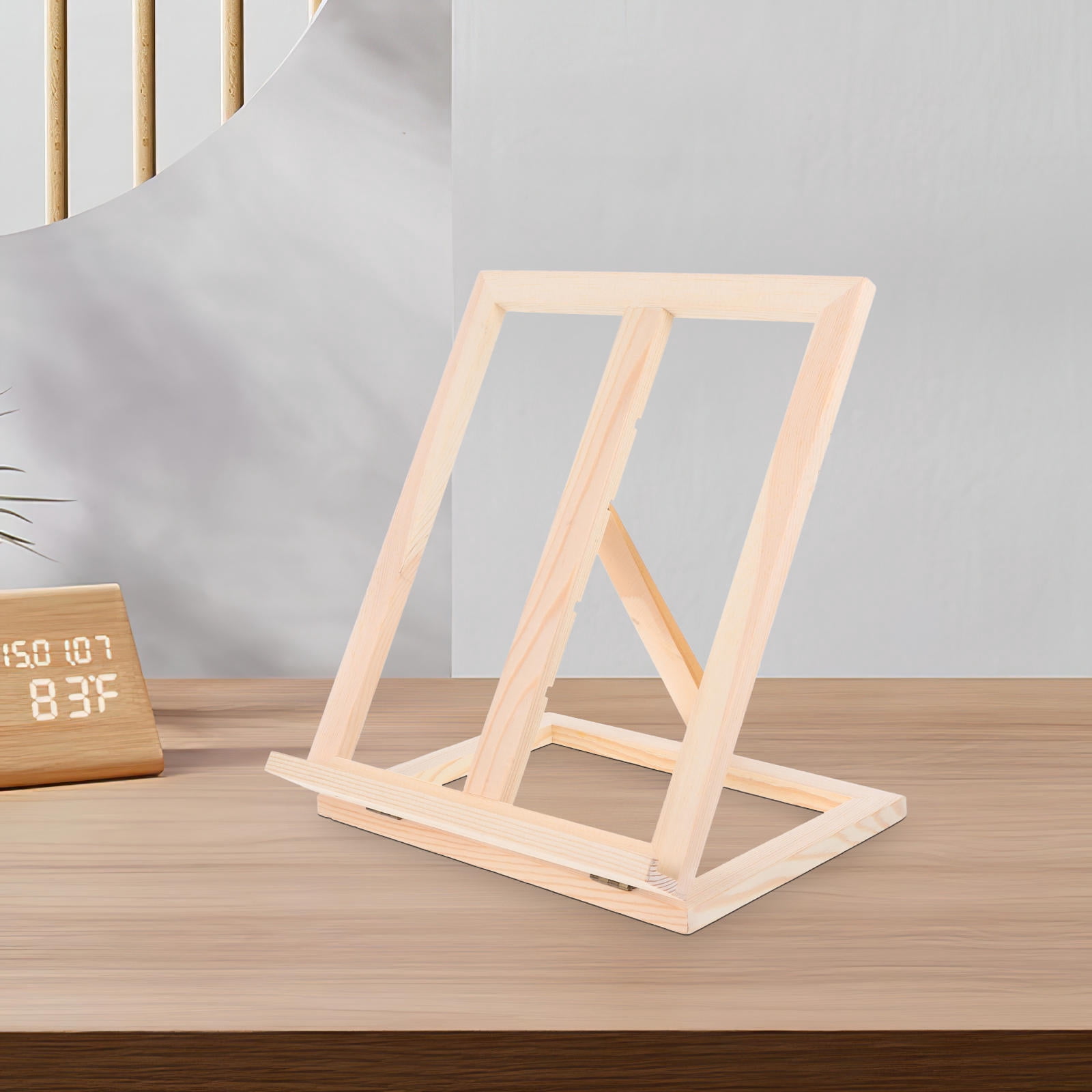 Raindrops  Easel Stand for Books Adjustable Wood Painting Student Khaki