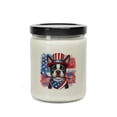 thumbnail image 3 of Patriotic Boston Terrier Celebrates 4th of July Soy Wax Candle Gentleman Dog Lover Gifts 9oz White Birch & Black Pepper Candle - 02009, 3 of 5