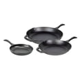 thumbnail image 1 of Juego de sartenes Lodge Chef Collection de hierro fundido de 8", 10" y 12", 1 of 9