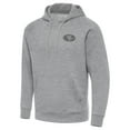 thumbnail image 2 of Men's Antigua  Heather Gray San Francisco 49ers Victory Hoodie, 2 of 3