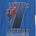 thumbnail image 2 of Boy's Marvel Spider-Man 7th Birthday Graphic Tee Royal Blue Medium, 2 of 5