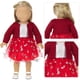 thumbnail image 5 of Juguetes de piscina, juguetes para bebés, juguetes para niños pequeños, ropa para muñecas de 12 a 18 pulgadas, conjuntos para muñecas de juguete, abrigo rojo, hilo, vestido, calcetines, diadema para m, 5 of 6