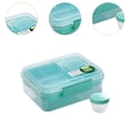 thumbnail image 6 of yotijay Bento Box Meal Prep Container,Multipurpose,Rectangle Portable Snack Box Reusable green1650ml, 6 of 9
