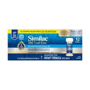 (2 pack) Similac 360 Total Care Infant Formula, Ready-to-Feed, 2-fl-oz (Case of 12)