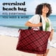 thumbnail image 2 of Bolsa de Playa Fit & Fresh Grande para Mujer a Cuadros Rojos, 2 of 6