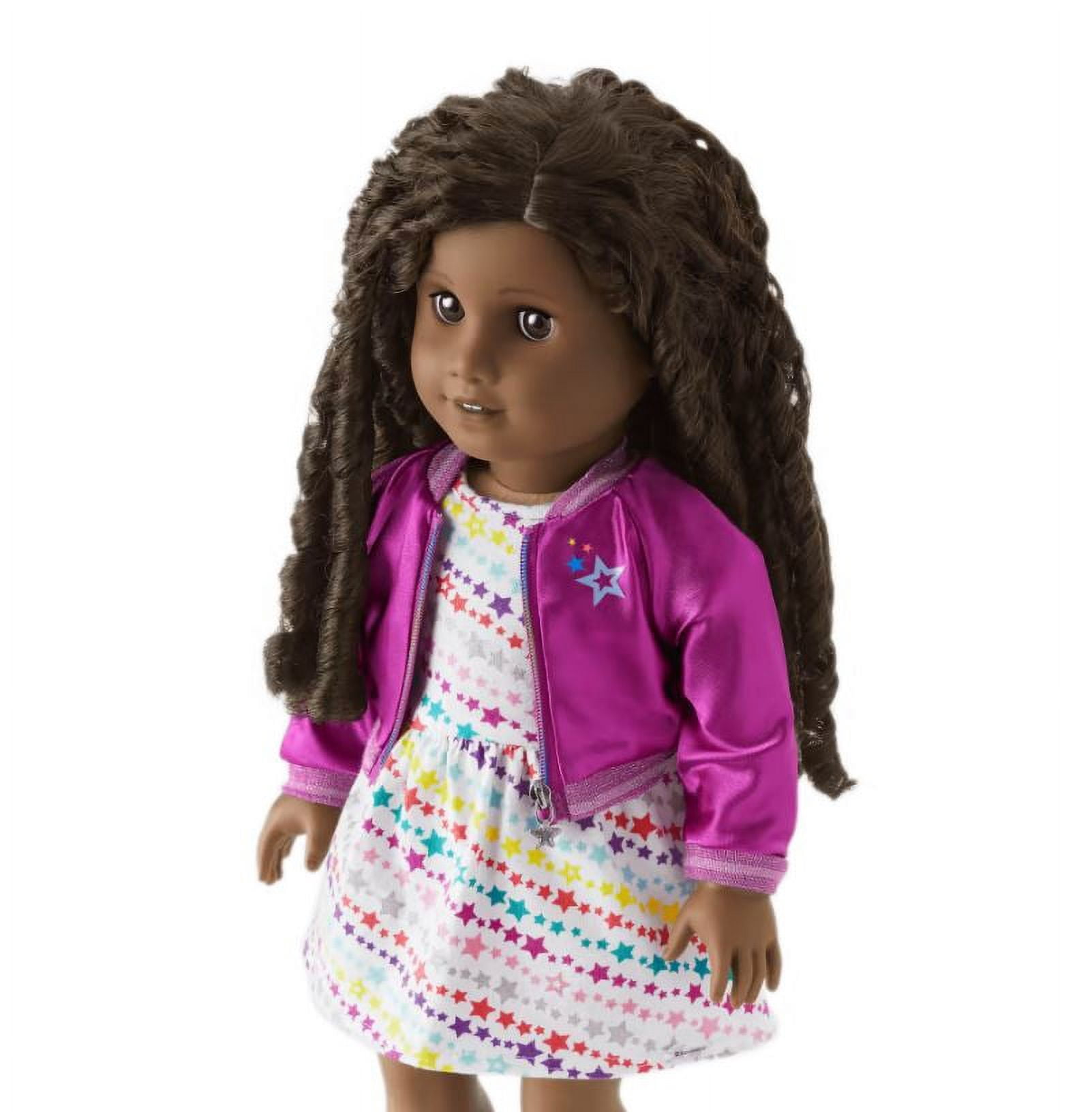American Girl Doll #67 Black Hair Dark Skin Brown Eyes Beachy Braids Truly Me DN67 18" Doll