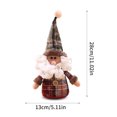 thumbnail image 2 of Cateissary Muñeco de Navidad de juguete árbol de Navidad colgante adorno de árbol de Navidad Santa Claus muñeco de nieve artesanía niños cumpleaños Kits de decoración para fiestas No.04 Cateissary HA008593-04, 2 of 6