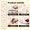 thumbnail image 5 of Peel and Stick Wallpaper coastal Shells Pink Purple Tones beach Wall Mural 23.6in x 9.8ft Self Adhesive Removable Wall Paper Renter Friendly Wallpaper for Girls Bedroom Nursery Livingroom, 5 of 8