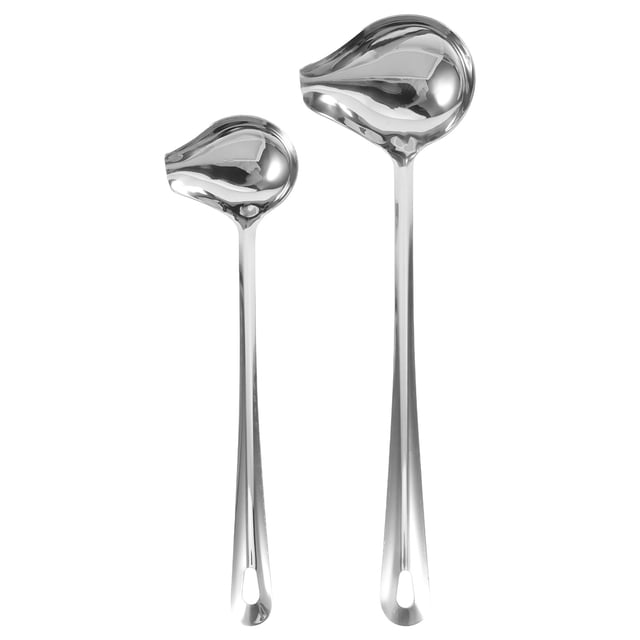 2 cucharas para salsa de restaurante, cucharas de cocina, cucharas para servir salsa, cucharas culinarias