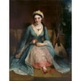 thumbnail image 2 of Henry William Pickersgill 15x18 Gold Ornate Wood Frame and Double Matted Museum Art Print Titled - A Young Greek Woman, 2 of 4