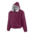 thumbnail image 2 of Boys' Hooded Taffeta Jacket/Fleece Lined S Maroon, 2 of 3